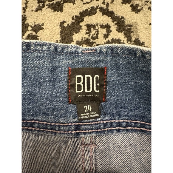 Urban Outfitters BDG White Washed High Rise Short Shorts Size 24 - Picture 5 of 12